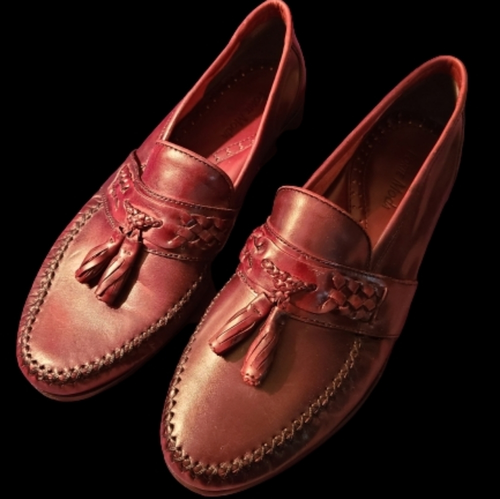 Forte Moda Leather Loafers with Tassels